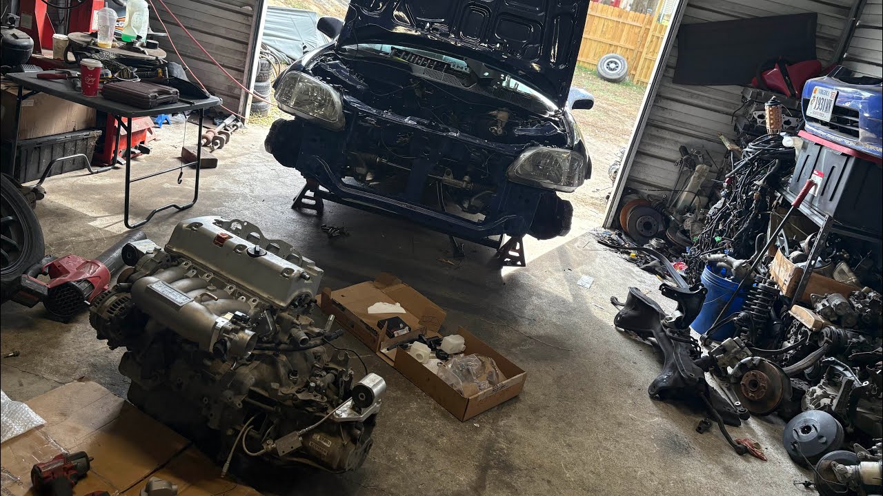 My 2000 em1 si is getting k swapped!!!!! Bye bye lsvtec hello k