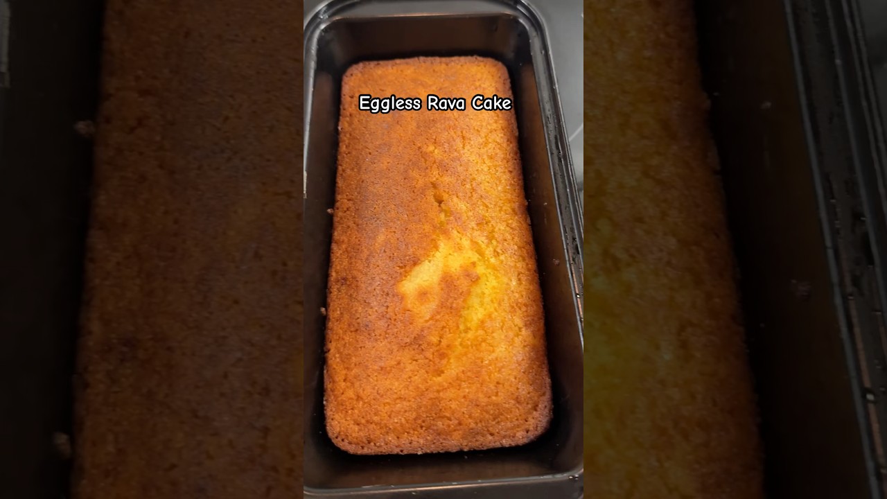 Iyengar bakery style Rava Cake recipe in comments #ravacake #ravacakerecipe #egglesscake #shorts