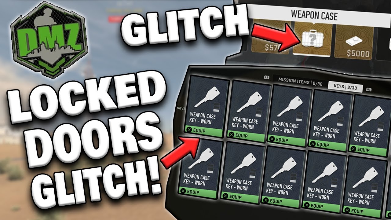 DMZ GLITCH THROUGH LOCKED DOORS AND WEAPON CASE GLITCH! [DMZ GLITCHES]