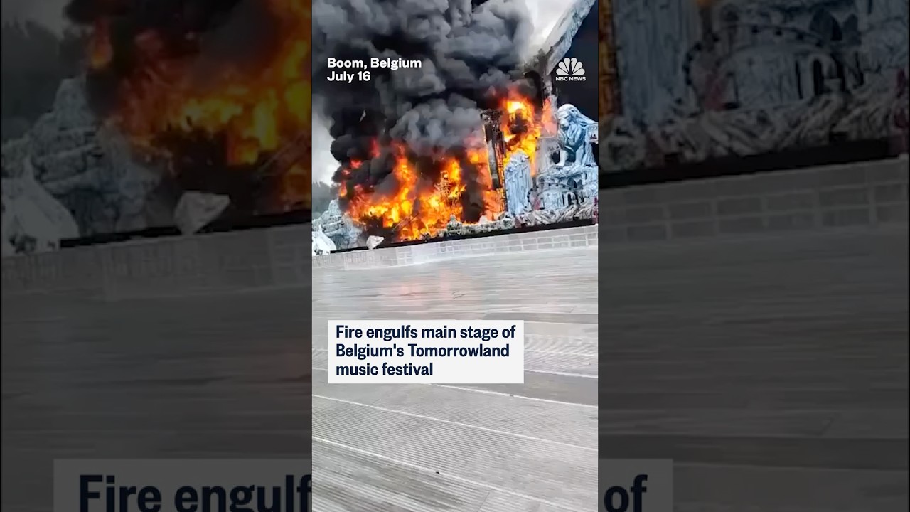 Fire engulfs main stage of Belgium's Tomorrowland music festival
