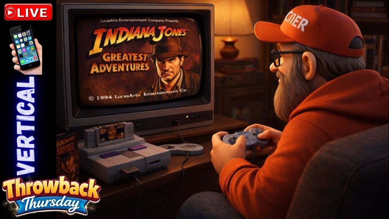 Throwback Thursday - Indiana Jones' Greatest Adventure , SNES - Vertical Live