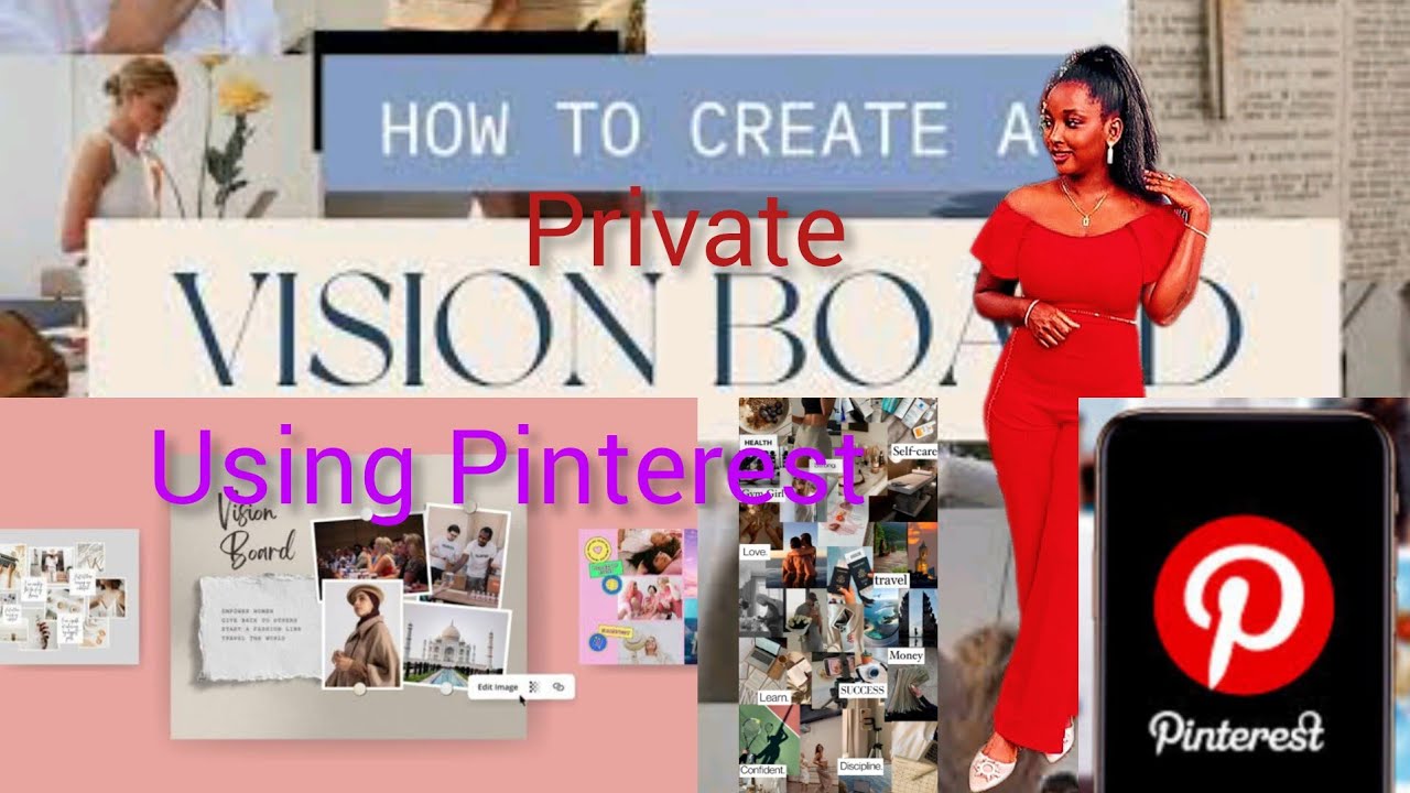 YOUR VISION BOARD WILL WORK/How to make notebook or soft copy vision board2025 using Pinterest