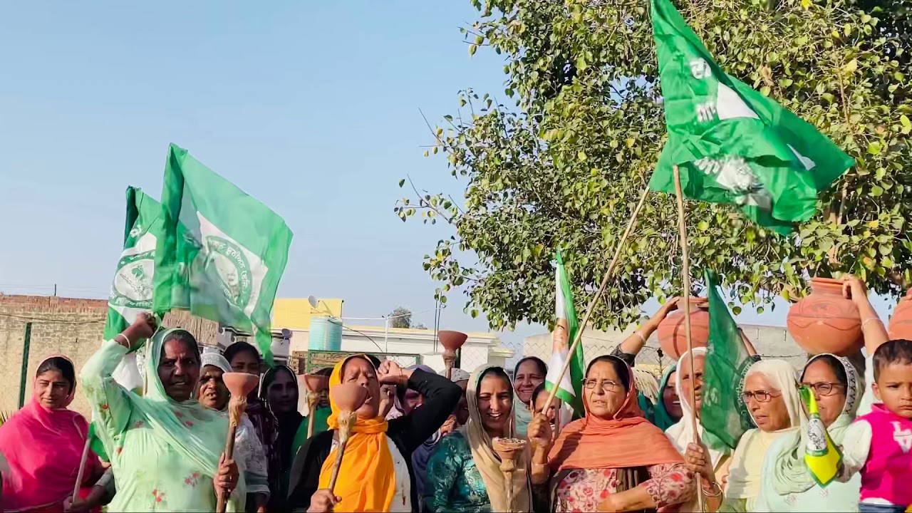 Kissan candle march village Rauli
