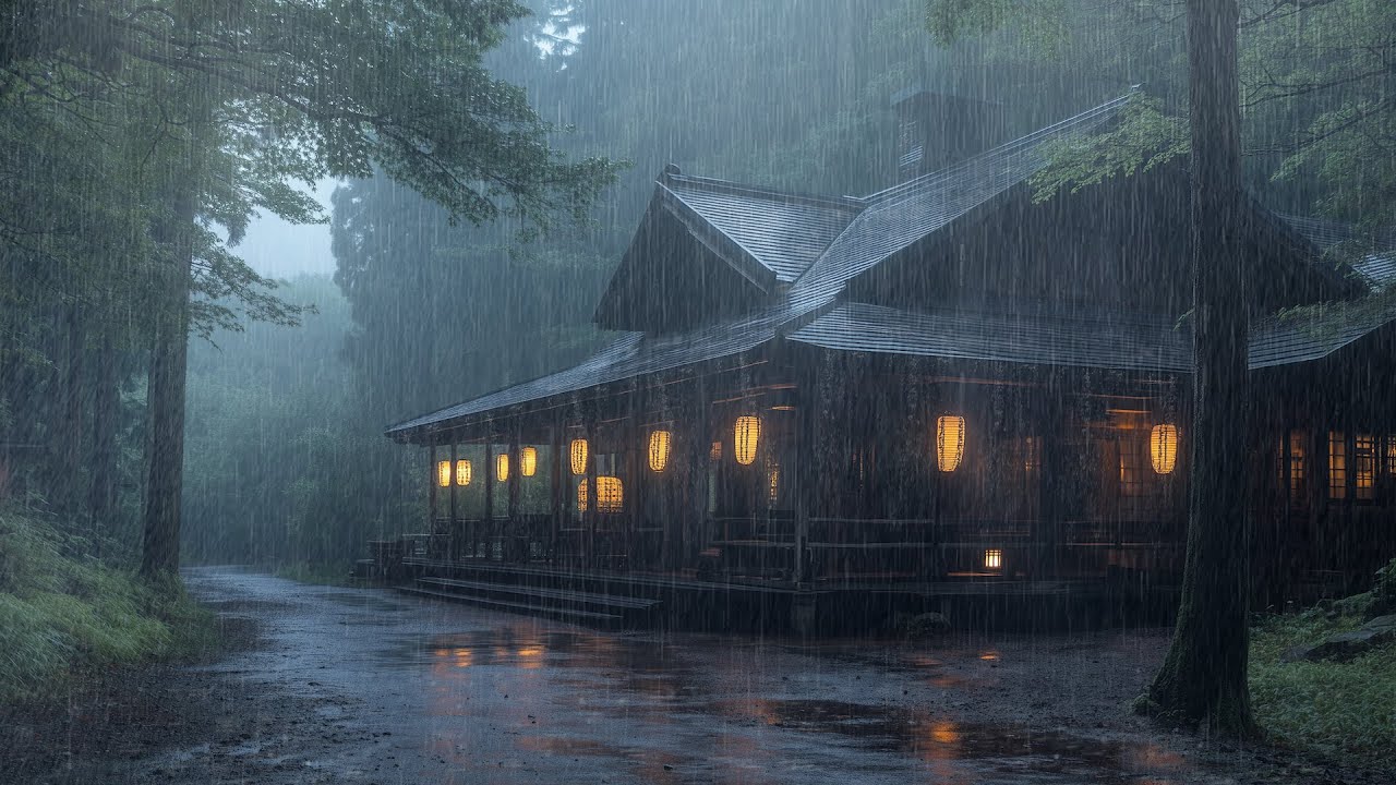 ジャングルの豪雨と風の音 | 心を落ち着かせ、集中力を高め、快眠をサポートする究極の環境音