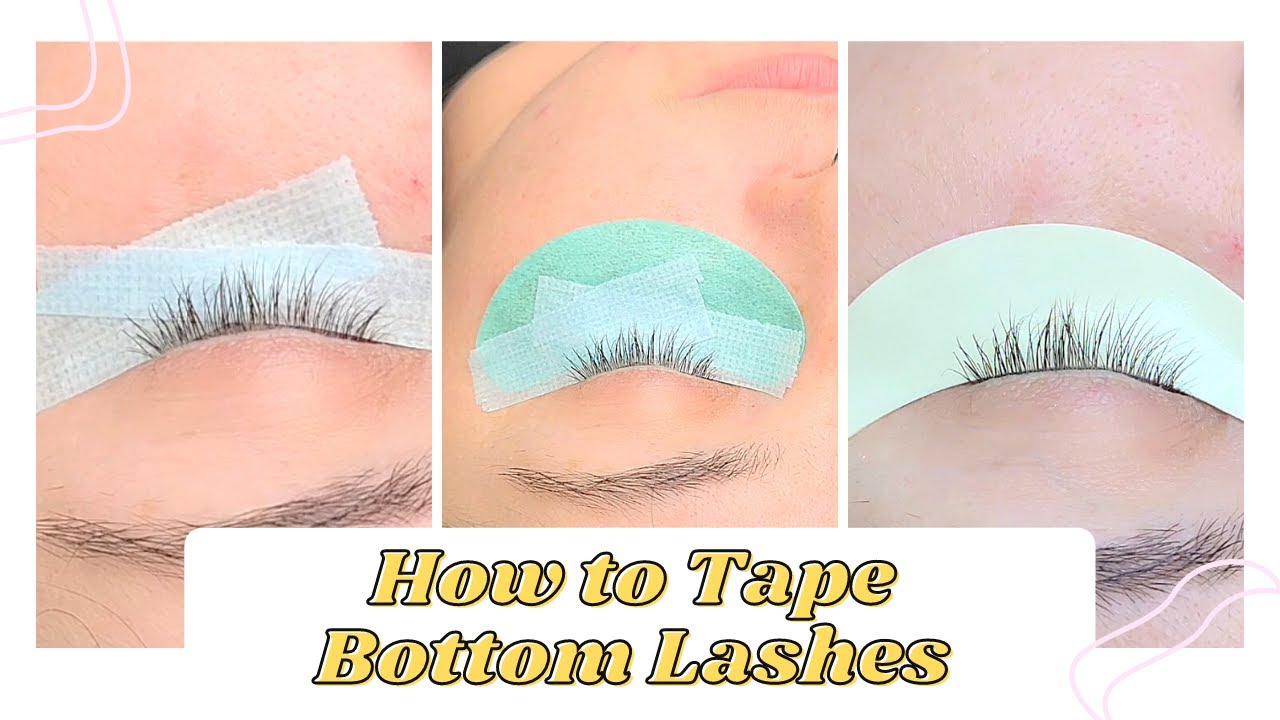 3 Ways to Tape Down Bottom Lashes || Lash Artist Tips