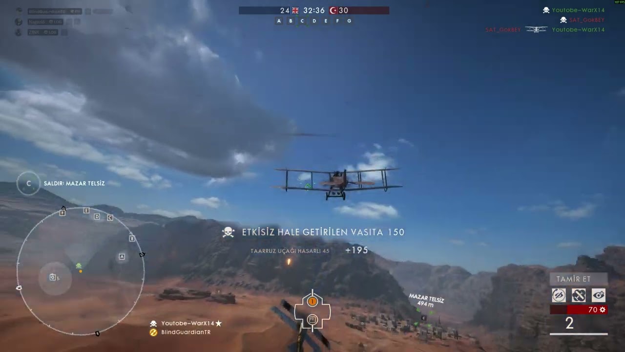 Battlefield 1 Attack Plane 2v2