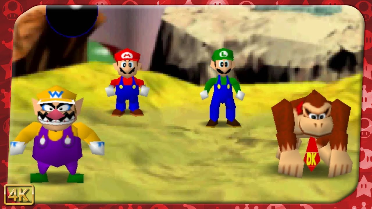 Mario Party for N64 ⁴ᴷ Wario's Battle Canyon (Wario gameplay)