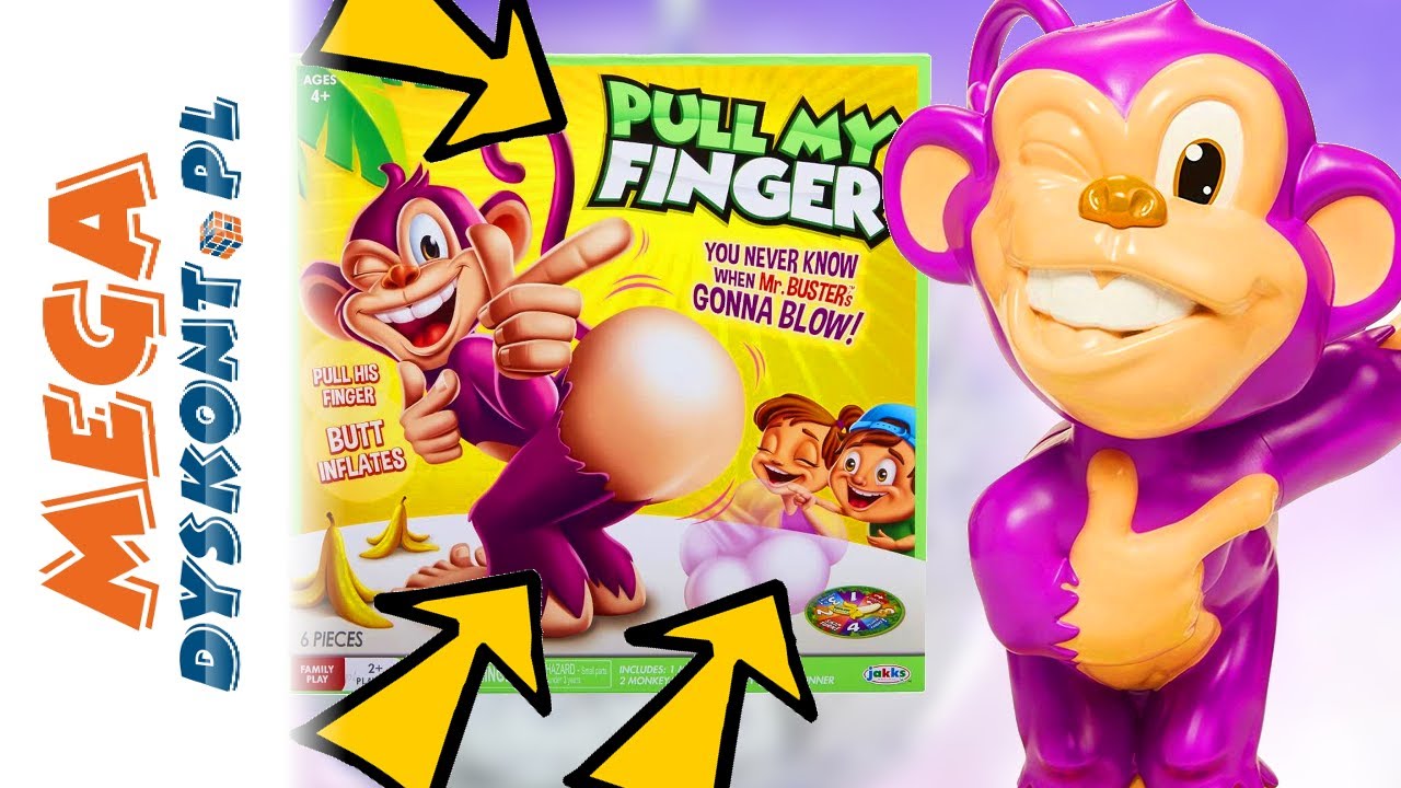 MAŁPIE FIGLE 🙉  PULL MY FINGER 🙊 GRA MONIA I AGATKA 🪀 MegaDyskont
