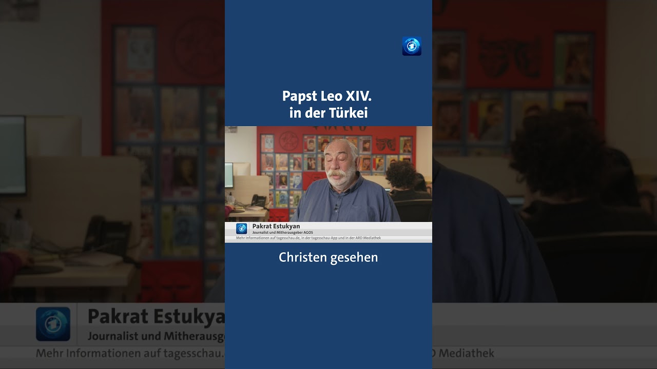 Papst Leo XIV. in der T&uuml;rkei. #papst #leo #t&uuml;rkei #libanon #tagesschau #nachrichten