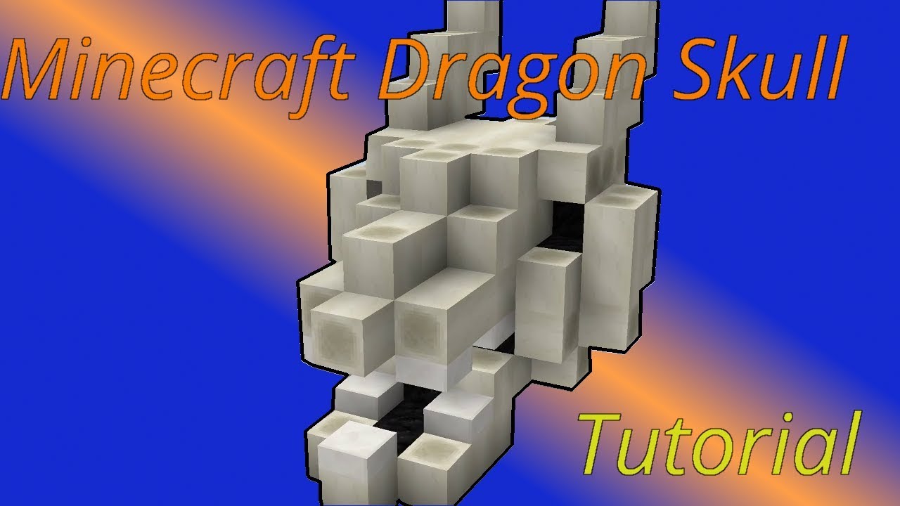 Minecraft Dragon skull tutorial