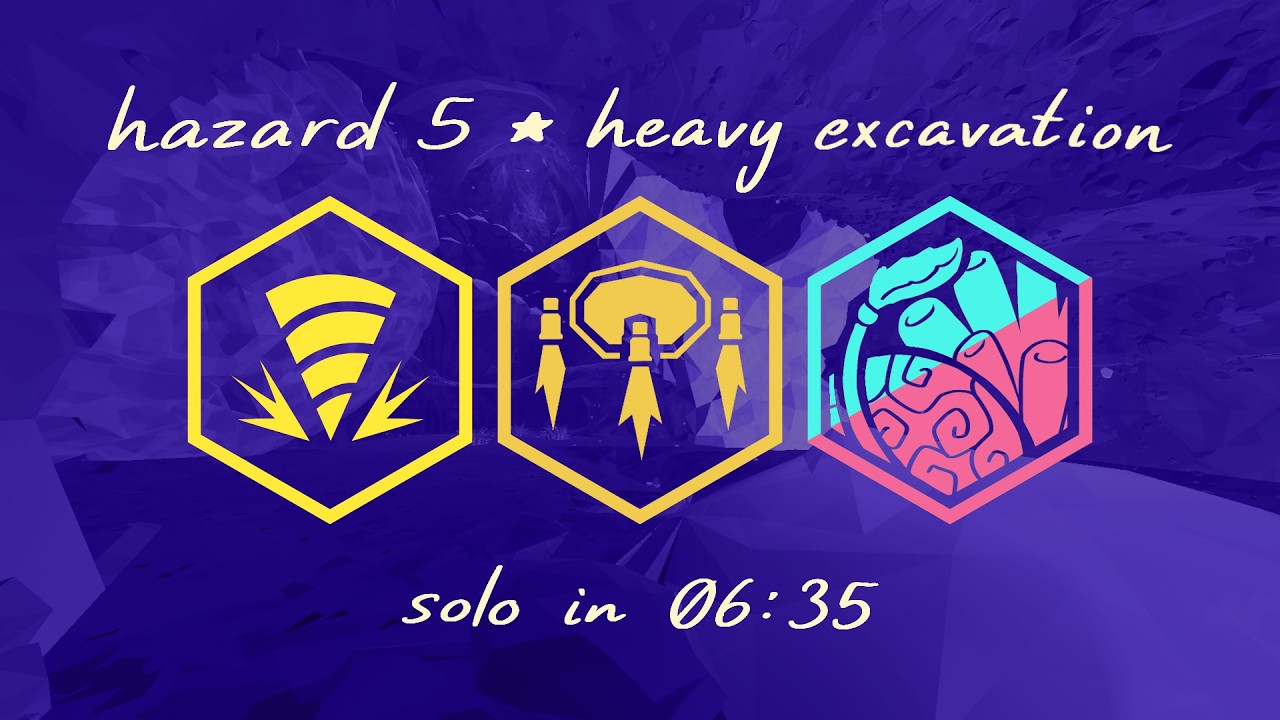 Solo Hazard 5 Heavy Excavation Speedrun in 06:35 | Deep Rock Galactic
