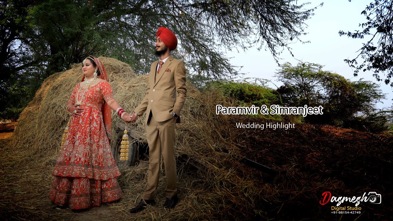 Paramvir Singh & Simranjeet Kaur Wedding Highlights Dashmesh Studio Daroli Kalan M. 9815442749