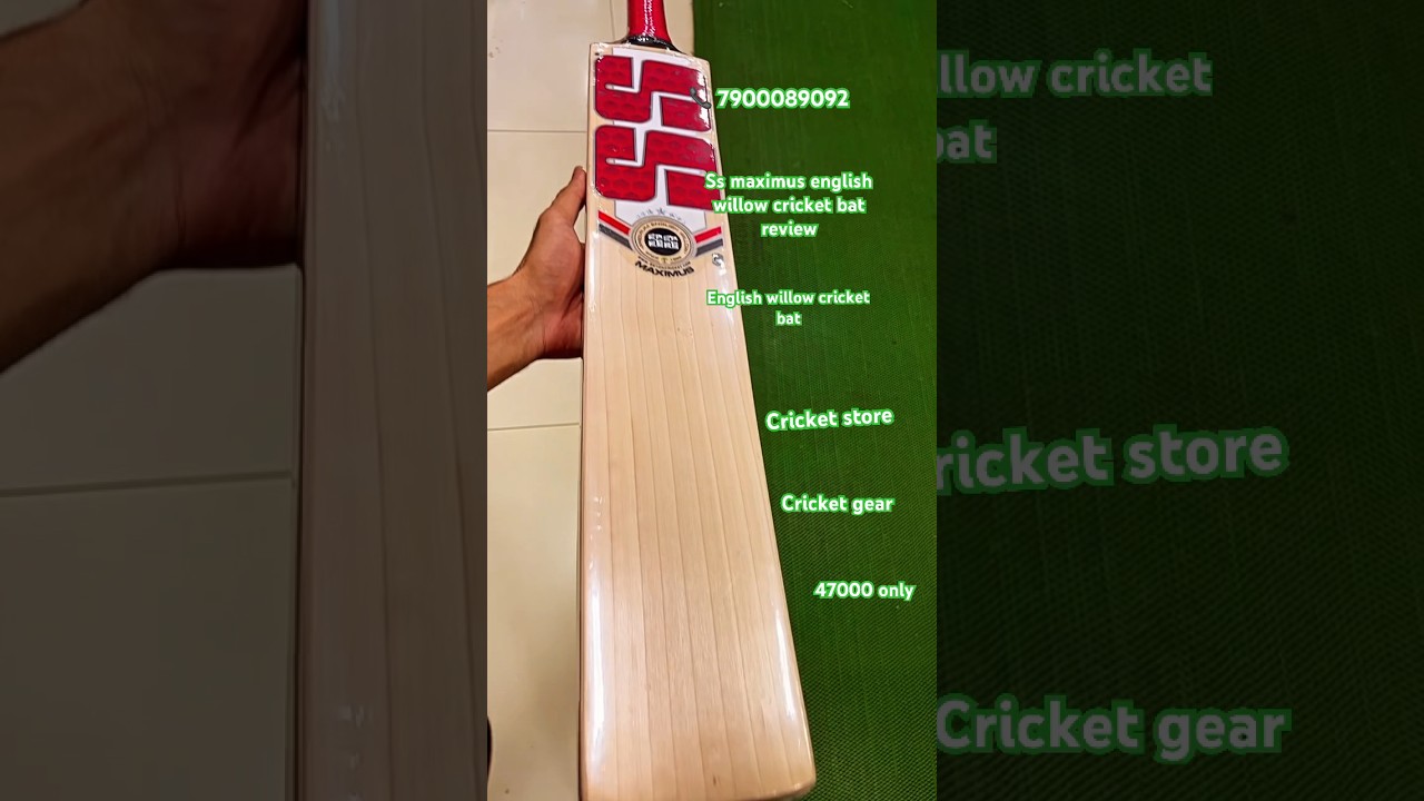 SS MAXIMUS English willow cricket bat review #sscricketbat #ssbats #cricketbatreview #cricketstore