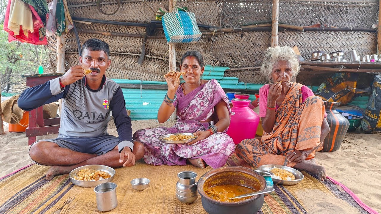 மதிய சாப்பாடு மட்டன் குழம்பு செம ருசி