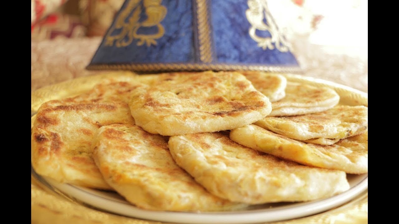 مسمن معمر بالكفتة لذيذ جدا و سهل مع طبخ ليلى msemen