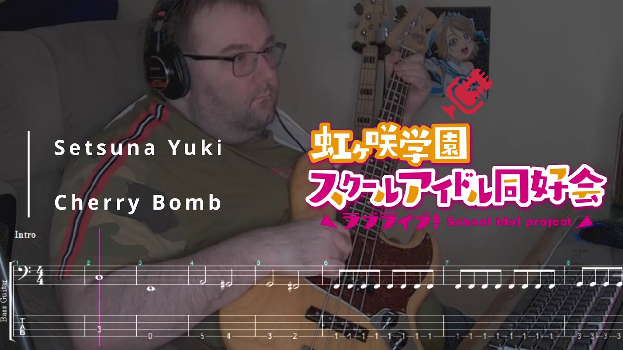 Setsuna Yuki - Cherry Bomb (Fingerstyle) | Bass Cover & Play-Along TAB