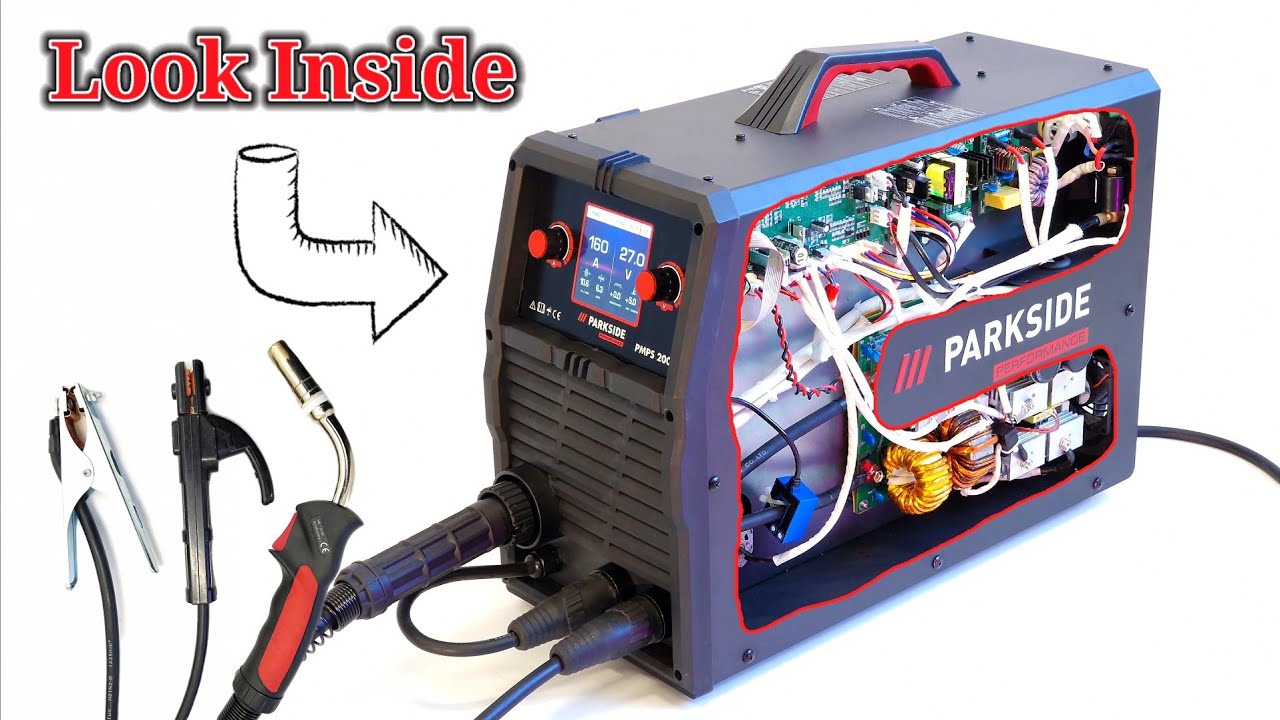 How it looks from inside the new Parkside Performance welding machine PMPS 200 A1 All in One