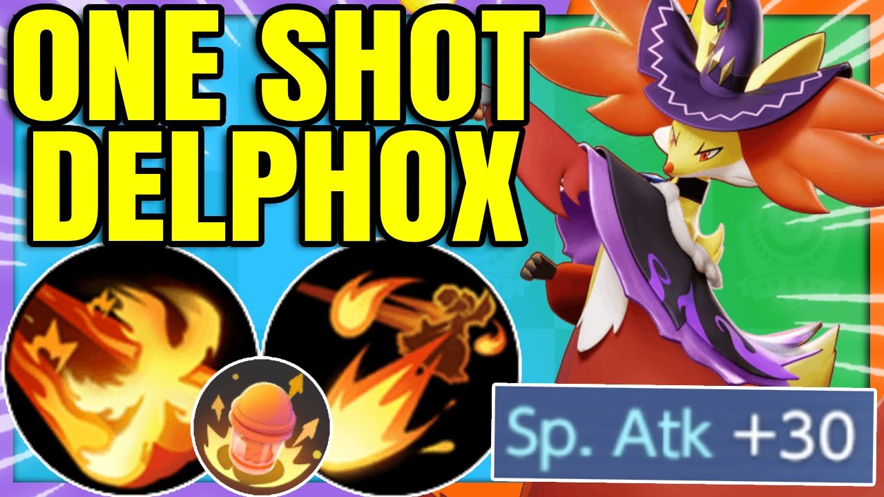I made the Highest Possible Burst Damage BUILD for DELPHOX | Pokemon Unite