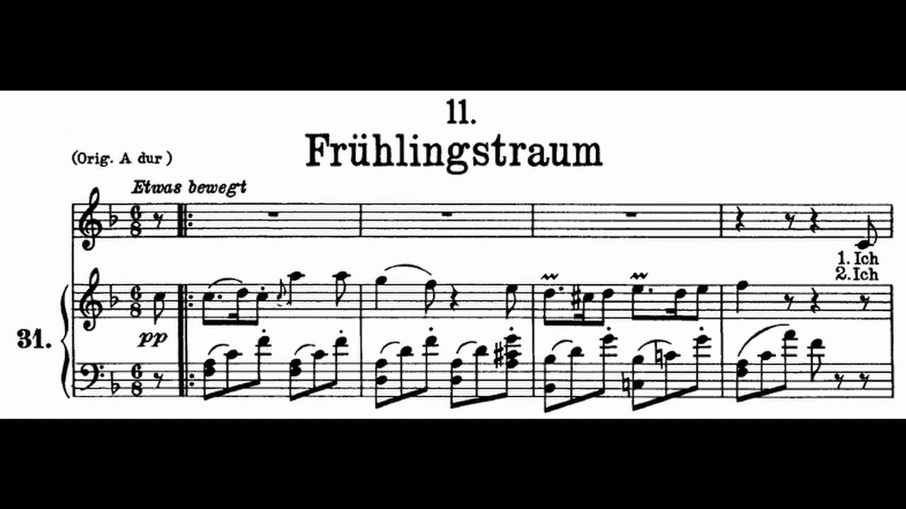 [L] 11. Frühlingstraum (F. Schubert) Op.89 in F / Piano accompaniment