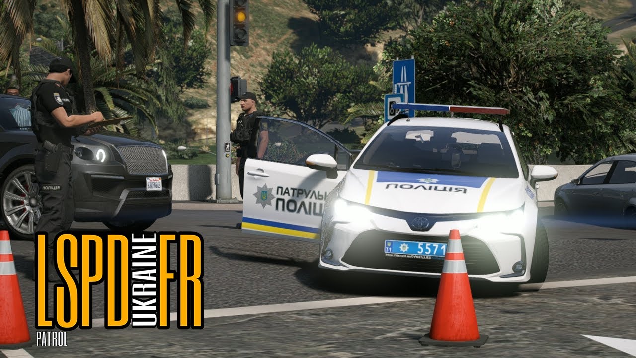 ДТП з участю Патрульної Машини! LSPDFR UKRAINE Патрульна Поліція