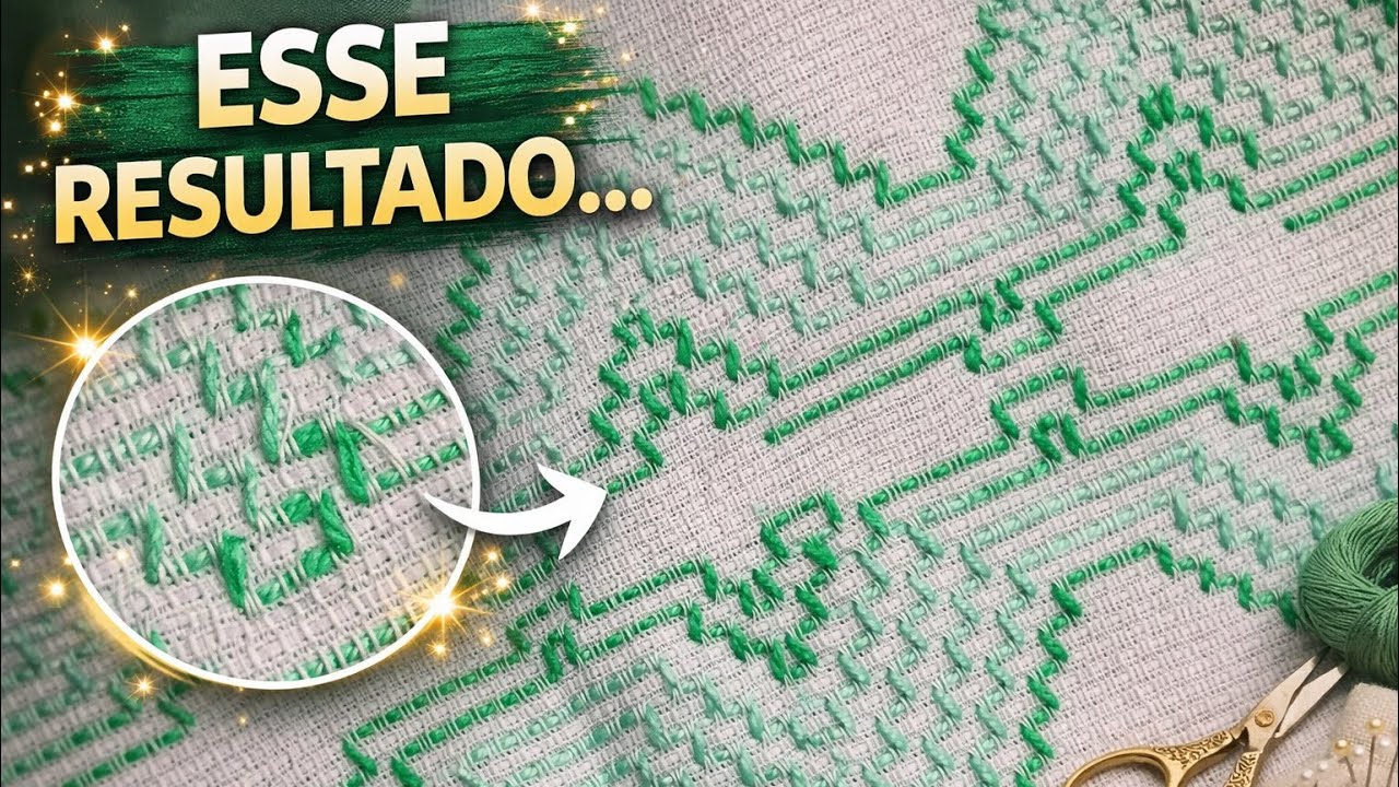 Bordado Vagonite Passo a Passo Completo Bordado Fácil Feito à Mão 