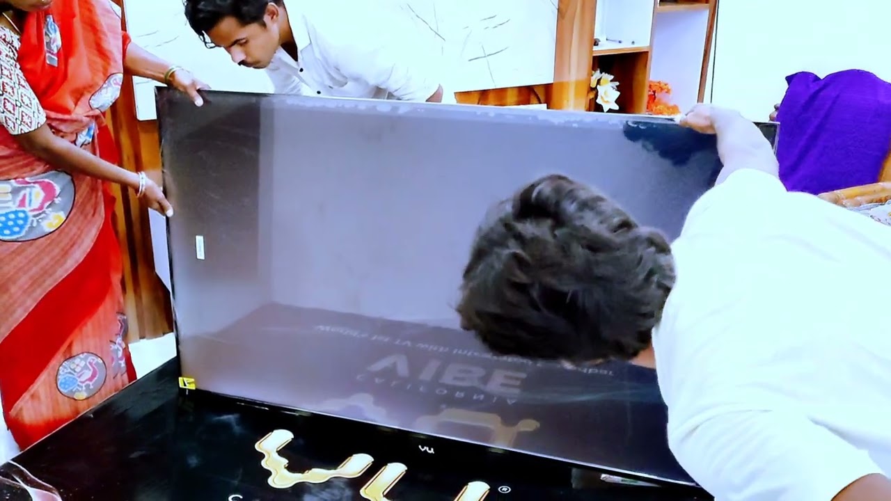 VU TV Unboxing And Installing | Android TV UNBOXING | Unboxing vlogs |  #unboxing #qledtv