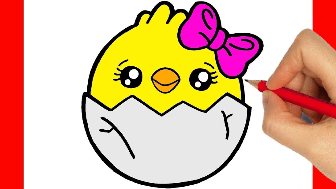 HOW TO DRAW A BABY CHICK EASY