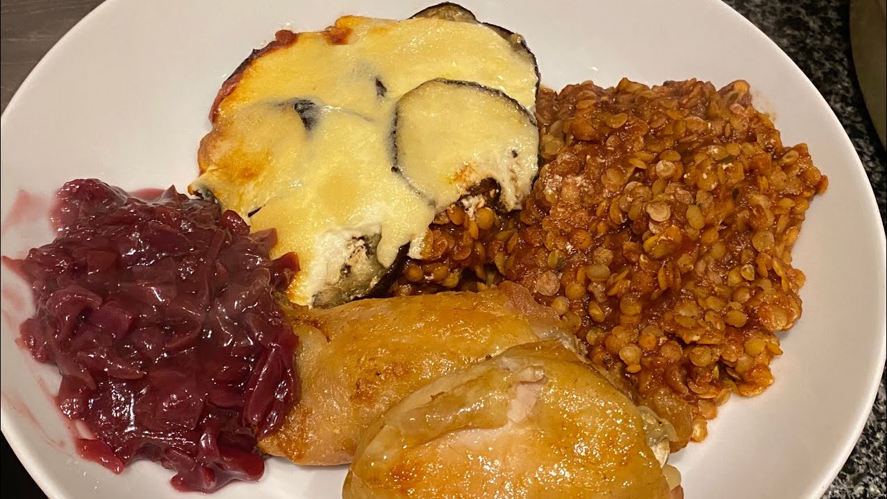 Lentil & Aubergine Bake