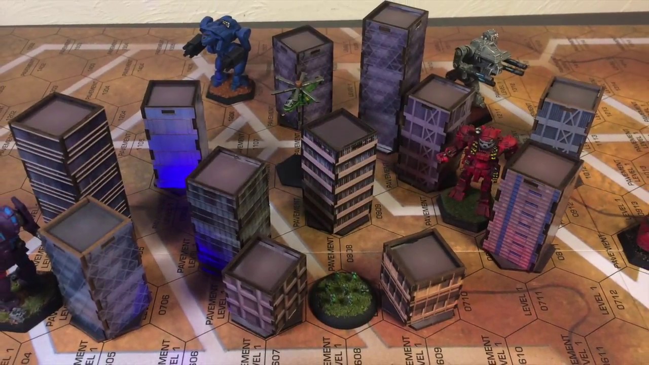 Custom Laser Cut 3D Buildings from The Game Crafter