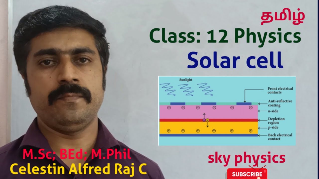 solar cell ||optoelectronic device||Electronics||communication||12 Physics||Tamil||sky physics