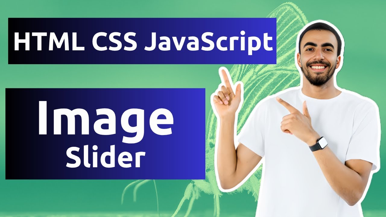 Создайте слайдер изображений с помощью HTML, CSS и JavaScript.