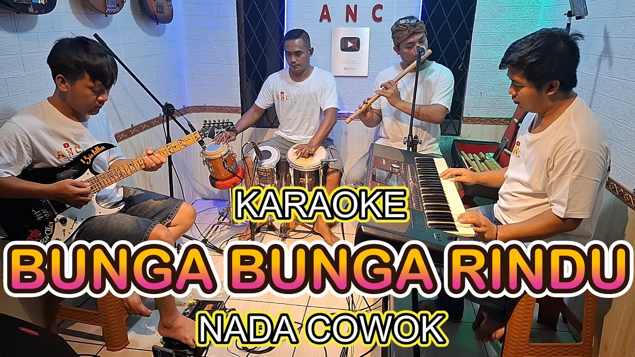 BUNGA BUNGA RINDU KARAOKE NADA COWOK RITA SUGIARTO