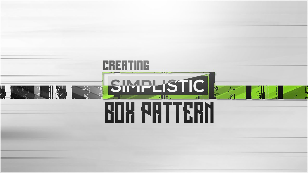 Photoshop Tutorial: Simplistic Pattern Box Header Design