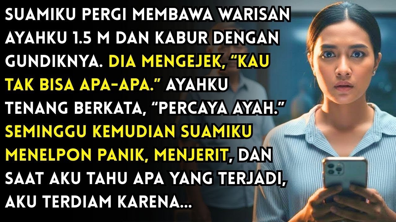 SUAMI KABUR DENGAN GUNDIK BAWA WARISAN AYAHKU 1.5 M, NASIBNYA BERBALIK CEPAT... TERNYATA DIA SUDAH..