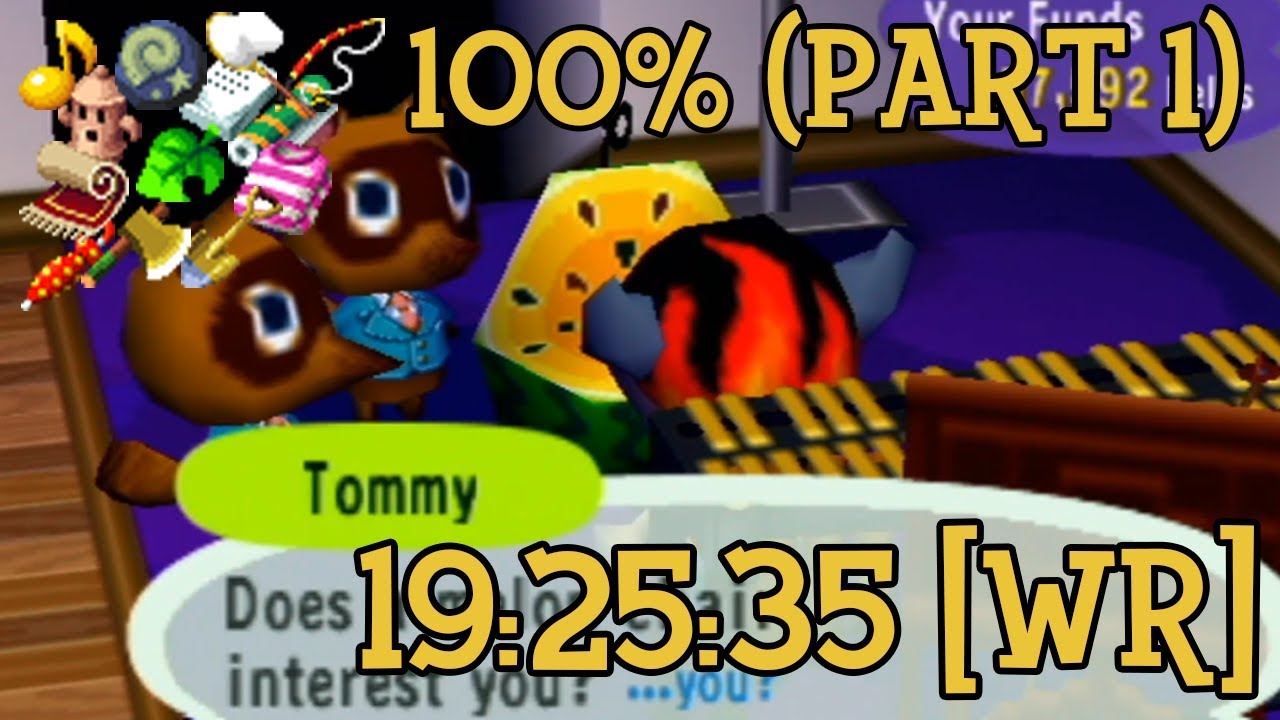 Animal Crossing 100% Speedrun in 19:25:35 [Former WR] (Part 1)