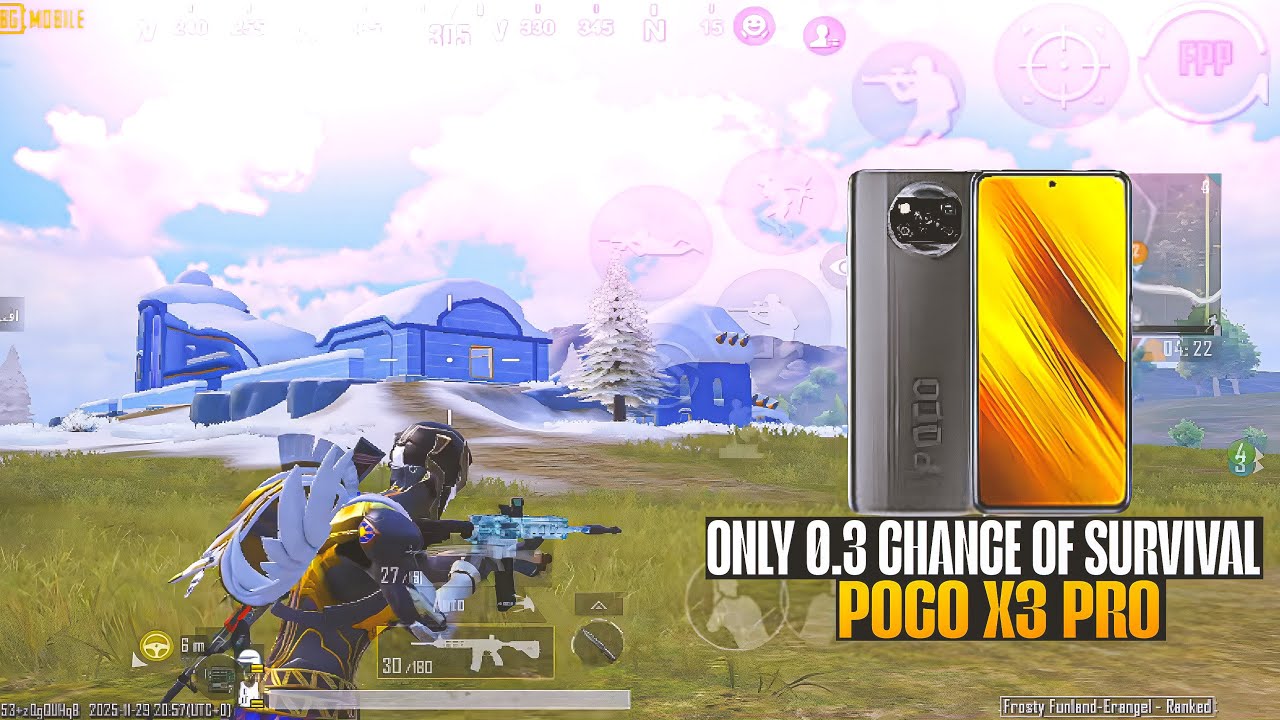 ONLY 0.3 % CHANCE OF SURVIVAL 🔱 | POCO X3 PRO PUBG TEST. 
