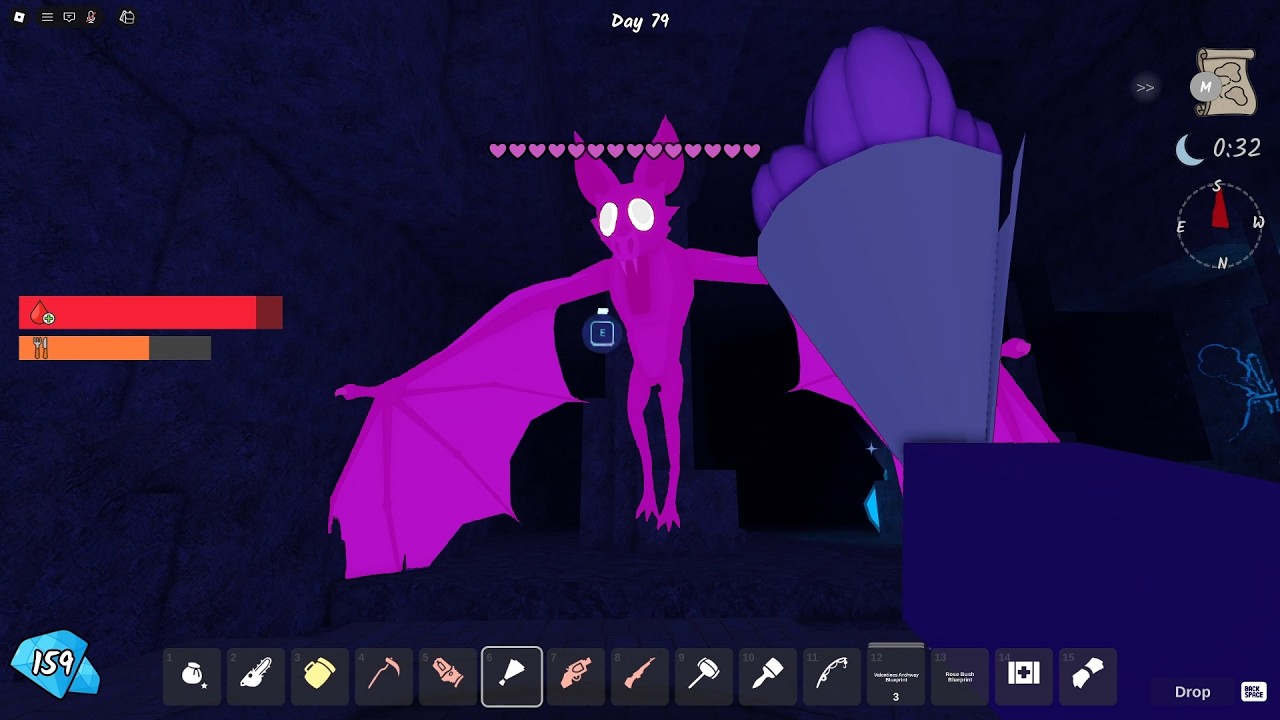 Giving A Bouquet To THE BAT For VALENTINES NEW UPDATE in 99 Nights in the Forest!