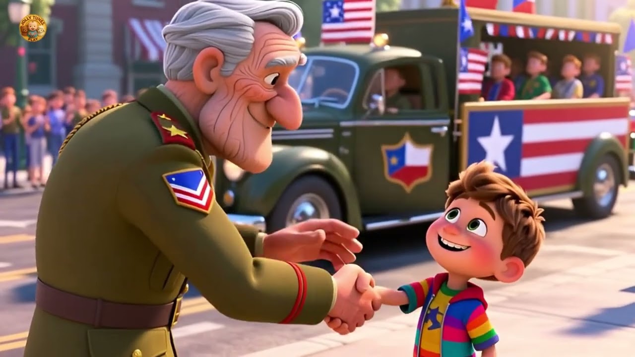 Veterans Day Fun March 🇺🇸🎖️ | Kids Learning Video | Patriotic Songs and Activities