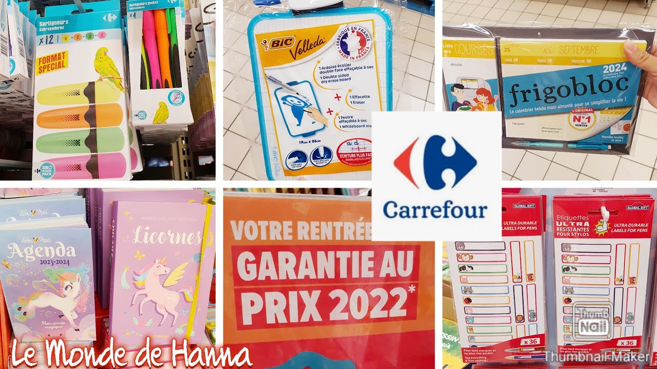 CARREFOUR FRANCE 23-07 FOURNITURES SCOLAIRE- RENTRÉE 📚✒️
