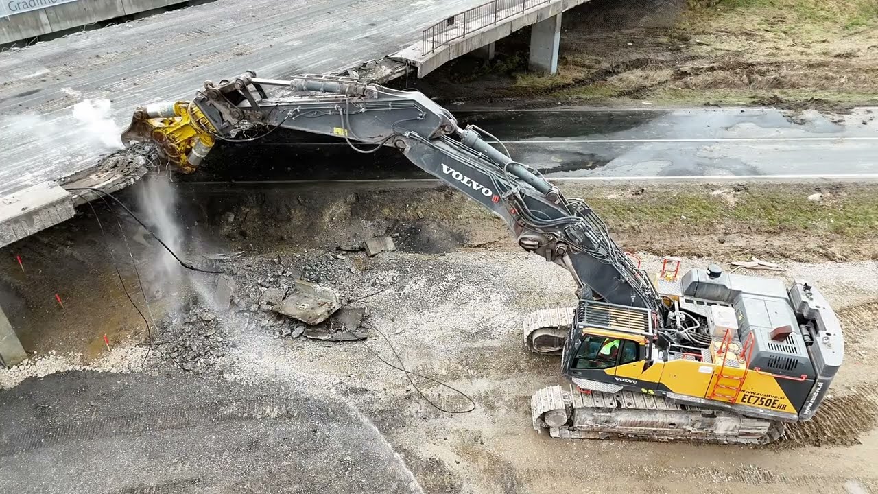 Rušenje mosta na avtocesti, Slovenska Bistrica - sever