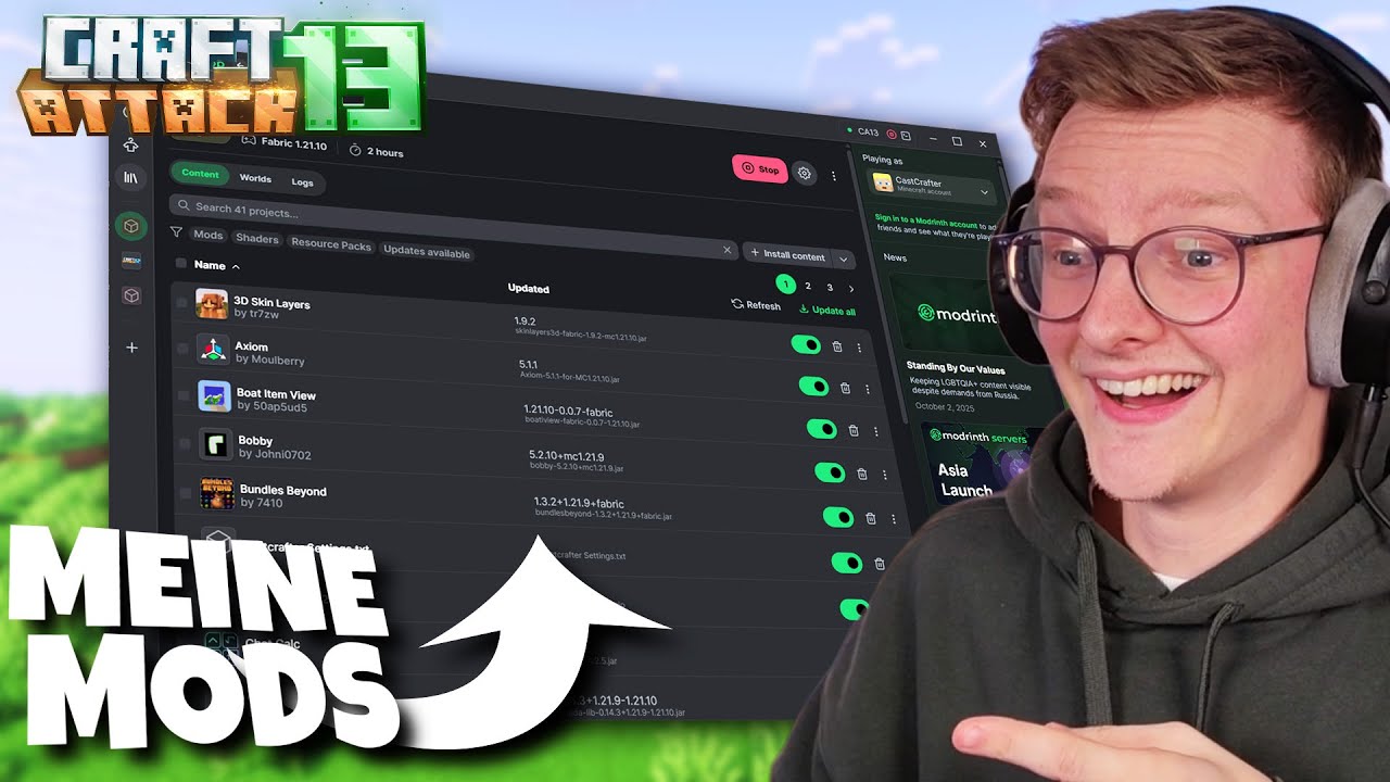 DAS SIND MEINE CRAFTATTACK 13 MODS! 🔥