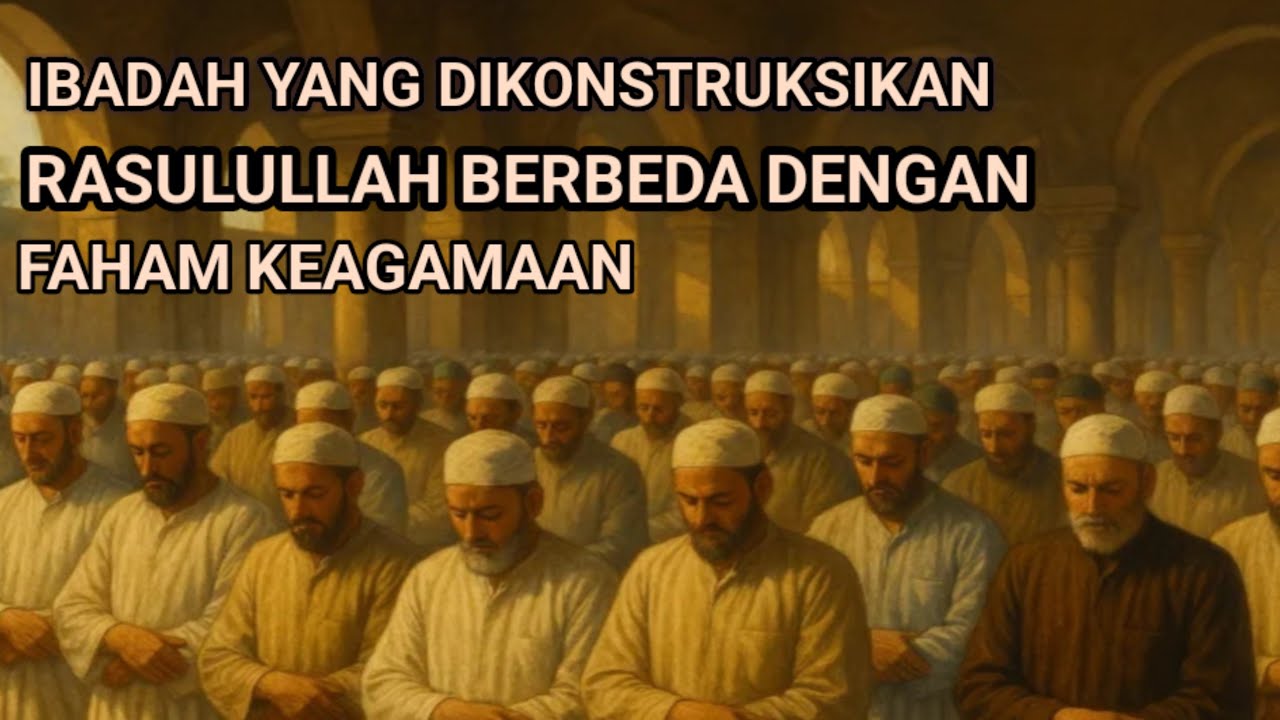 IBADAH YANG DIKONSTRUKSIKAN RASULULLAH BERBEDA DENGAN FAHAM KEAGAMAAN.