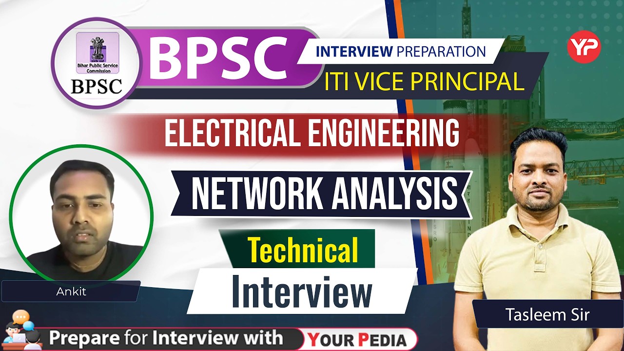 Networks Aanlysis Technical Interview for BPSC ITI Vice Principal | Start Preparation with YourPedia