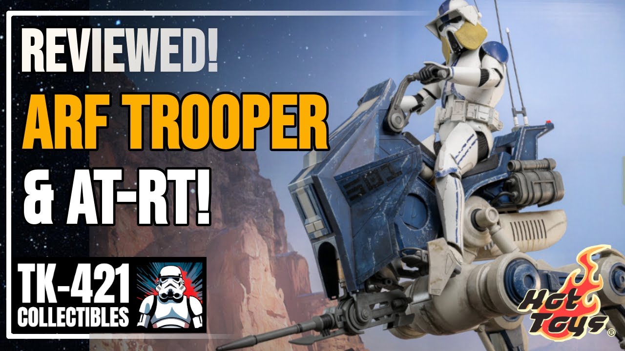 Hot Toys ARF TROOPER & 501st LEGION AT-RT Unboxing and Review TMS091 The Clone Wars