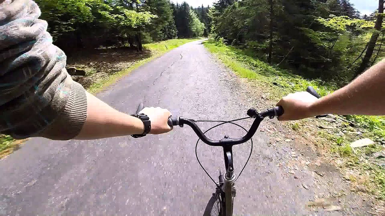 Mibo Kick Scooter and GoPro Hero 3+ Black Downhill (Javornik) - no cut, no speed up