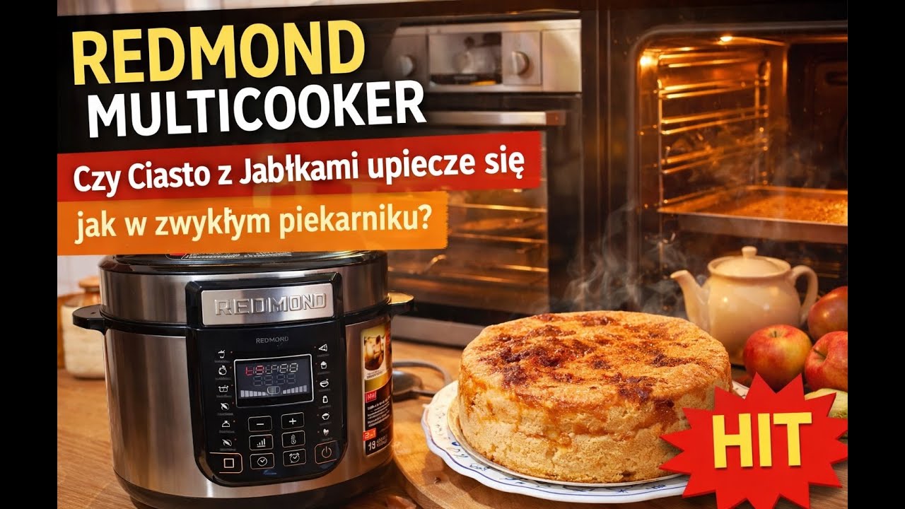 REDMOND MULTICOOKER Ciasto z Jabłkami Testuję czy upiecze się jak w zwykłym piekarniku Hit SZYBKOWAR