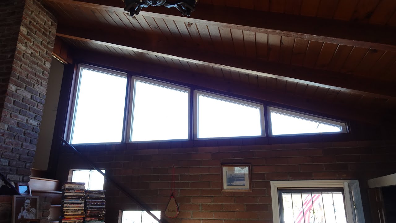 Shaped Shutters for Angled Window