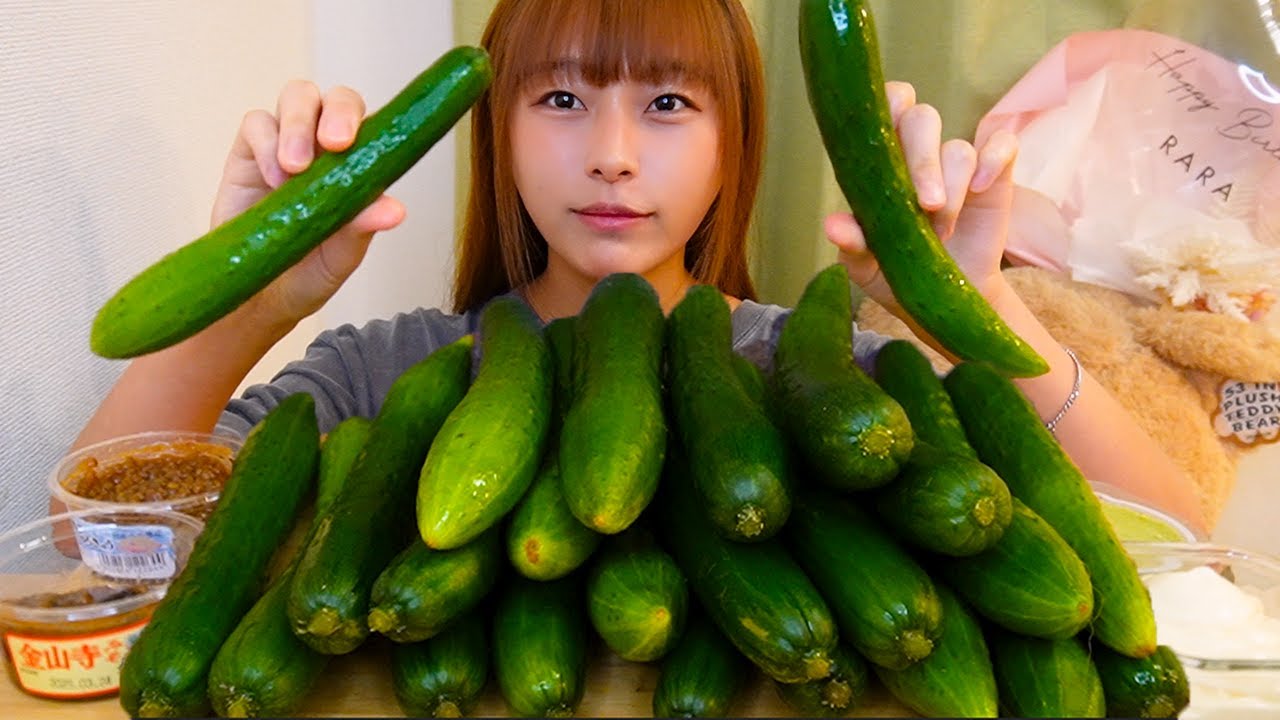【大食い】人生で1番きゅうりを食べた日