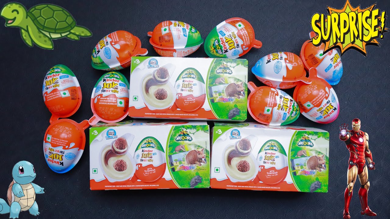 Kinder Joy Natoons Surprise Egg Unboxing | Amazing Gifts Ever