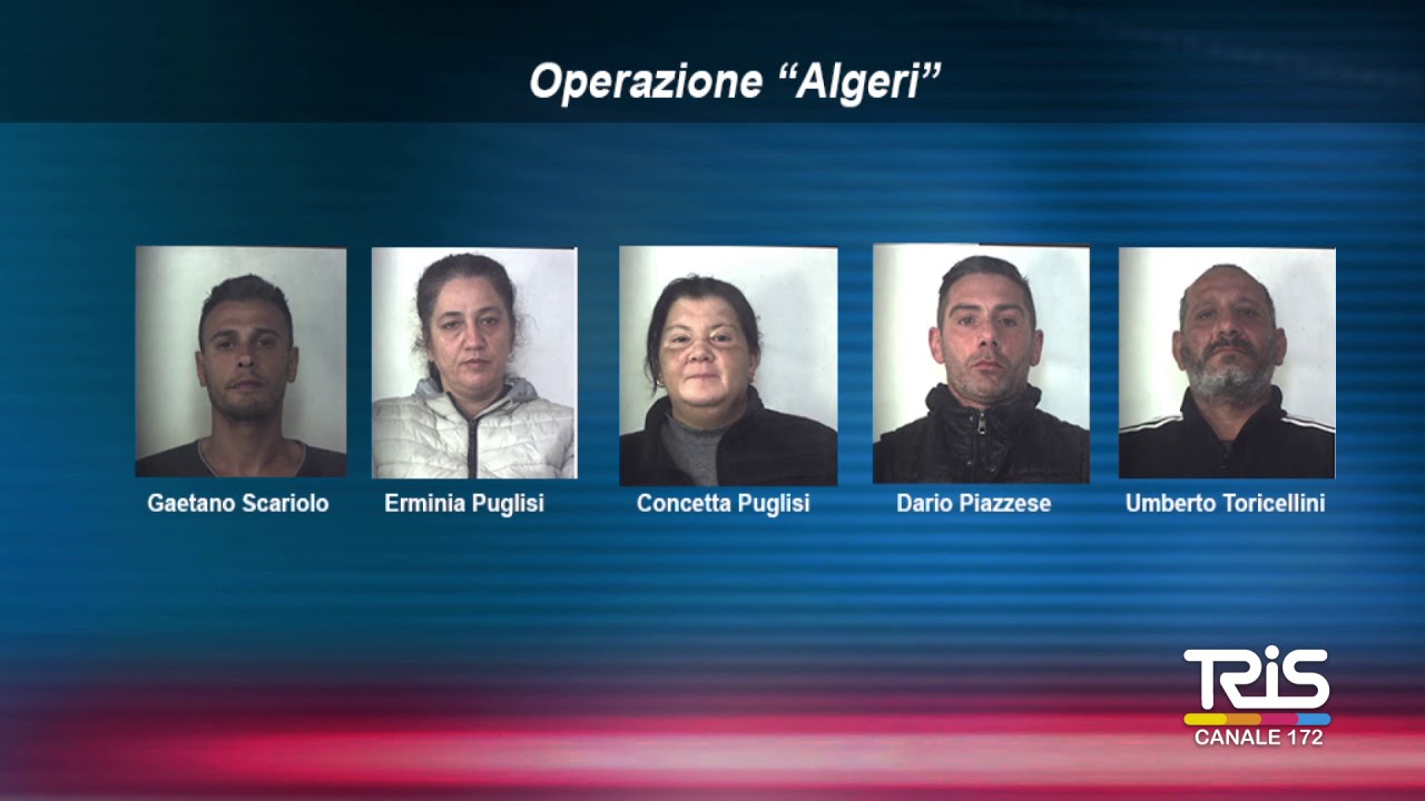 Operazione Algeri, misure cautelari per 30 persone, coinvolte 3 famiglie